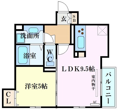 比治山橋駅 徒歩19分 1階の物件間取画像